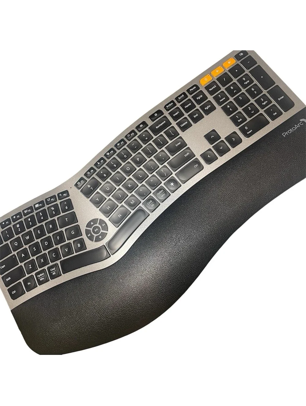 ProtoArc EK01 Plus Ergonomic Bluetooth Keyboard Backlit Wireless - New Open Box